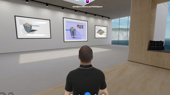 3D Portfolio Gallery Space